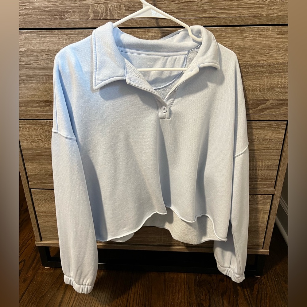 Aerie Cropped Oversized Sweater